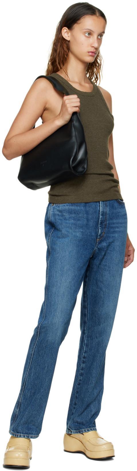 AGOLDE Toni Slim Straight-leg Jeansa In Blue