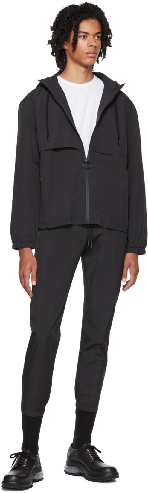 RABANNE Drawstring Hooded Jacket In P001 Black