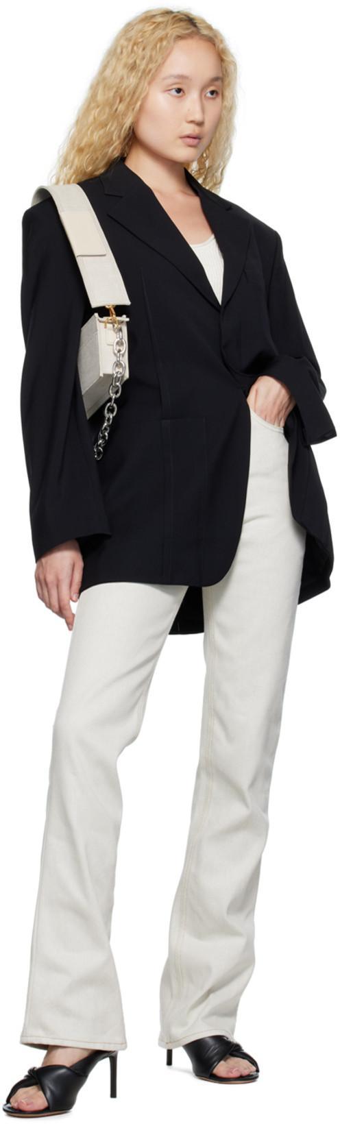 JACQUEMUS Off-white Le Papier 'le Bandeau' Tank Top In 110 Off-white