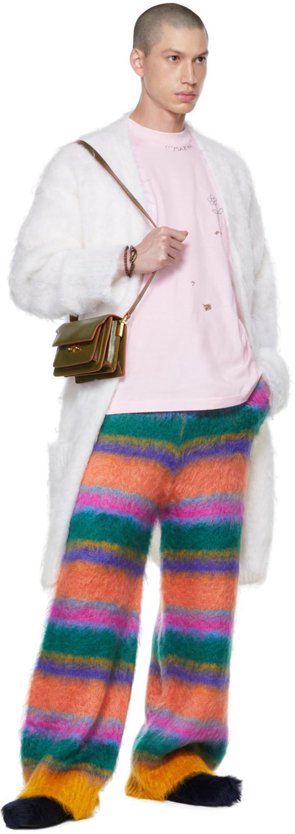 MARNI Navy Calf-hair Fussbett Sabot Loafers In 00b84 Eclipse