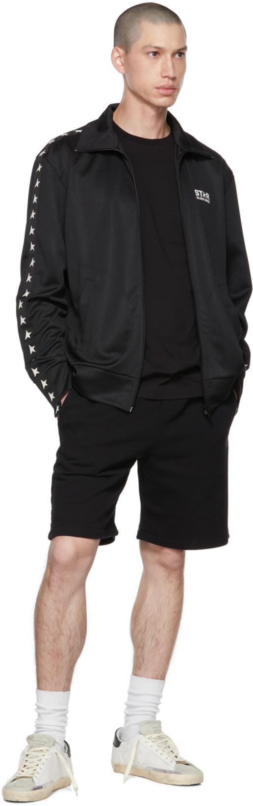 GOLDEN GOOSE Men Logo Print T-shirt In Black