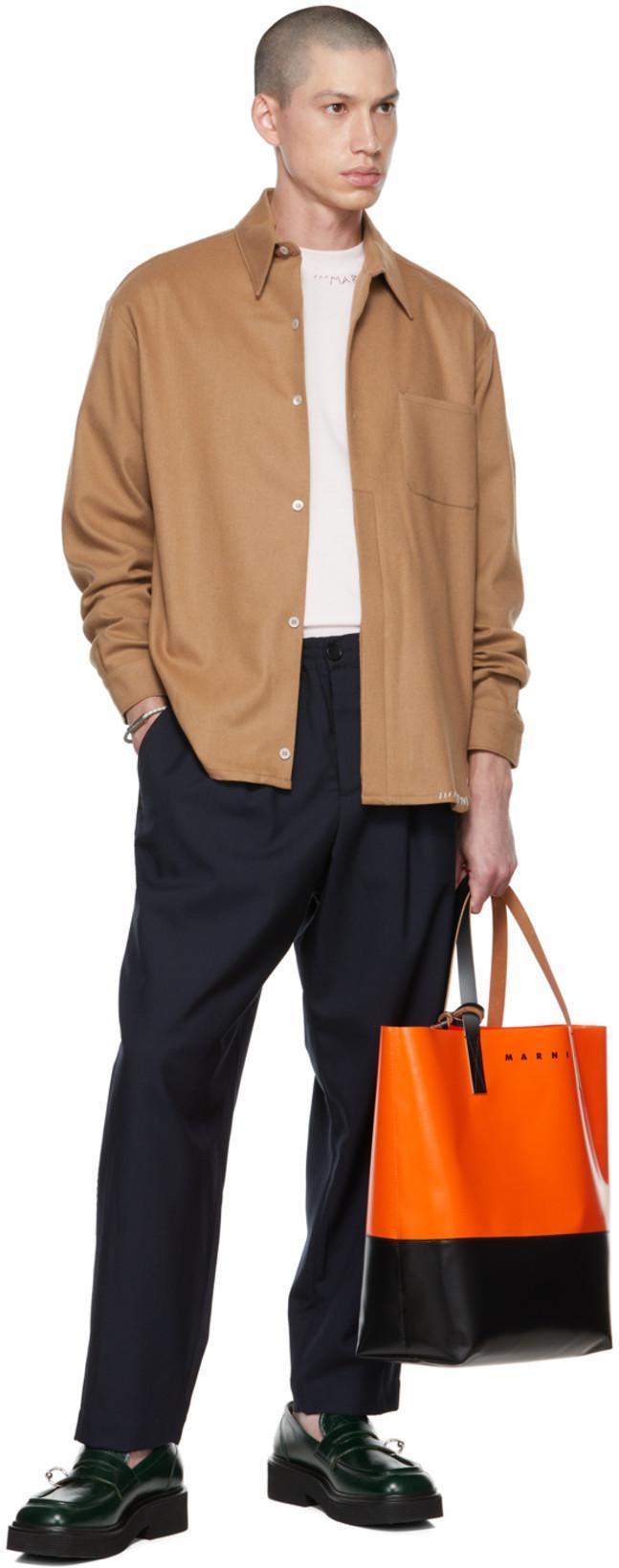 MARNI Gray & Off-white Braided Bracelet In Y9019 Stone White/gr