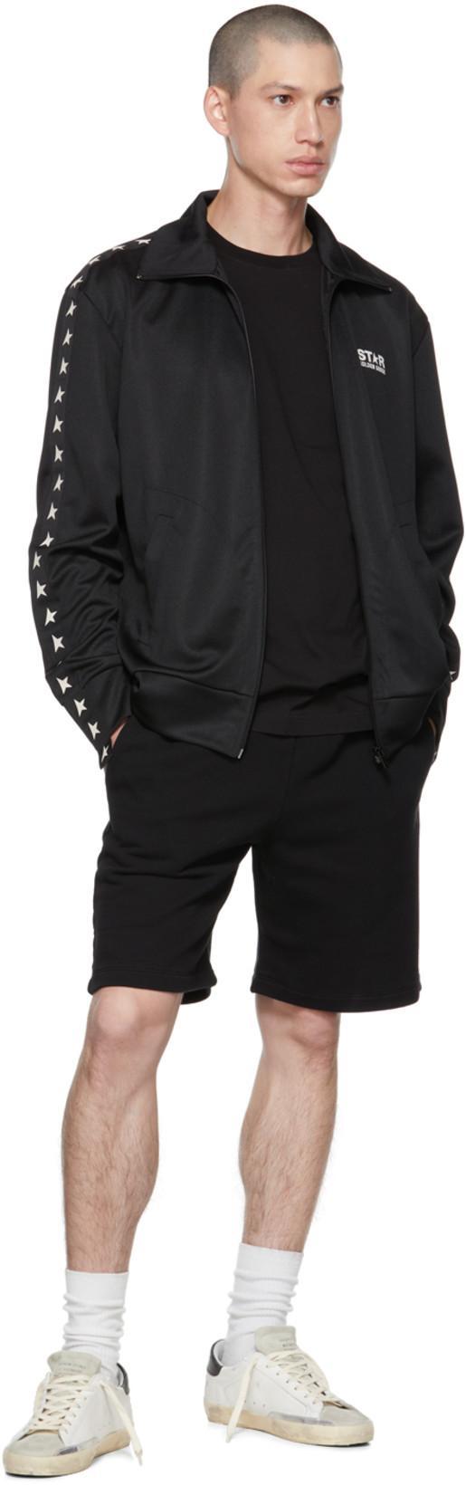 GOLDEN GOOSE Men Logo Print T-shirt In Black