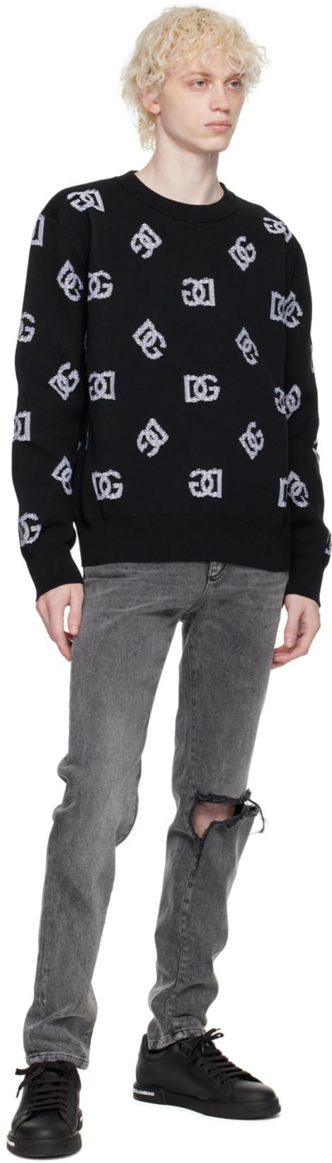 DOLCE & GABBANA Round-toe Low-top Casual Shoes In Black