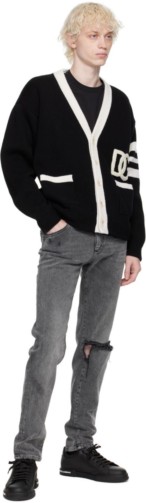 DOLCE & GABBANA Round-toe Low-top Casual Shoes In Black