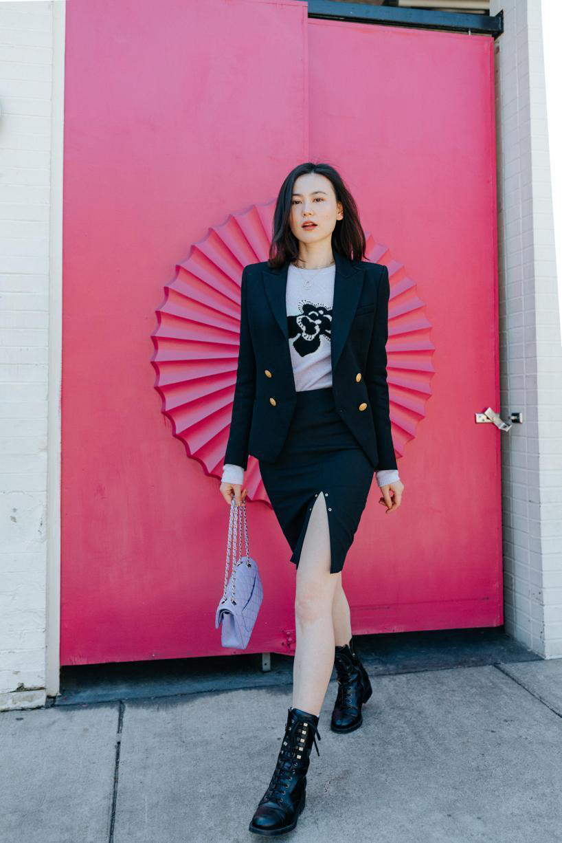 BALMAIN Wool Blazer With Iconic Metal Buttons In Black