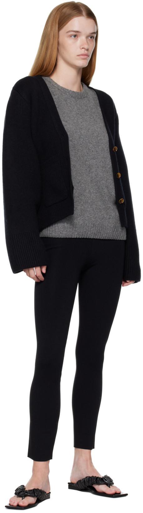 KHAITE Scarlet Knitted Cardigan In Blue