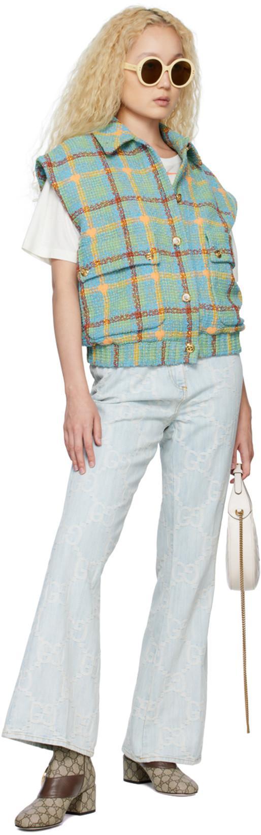 GUCCI Blondie 60 Gg-supreme Canvas Boots In Brown