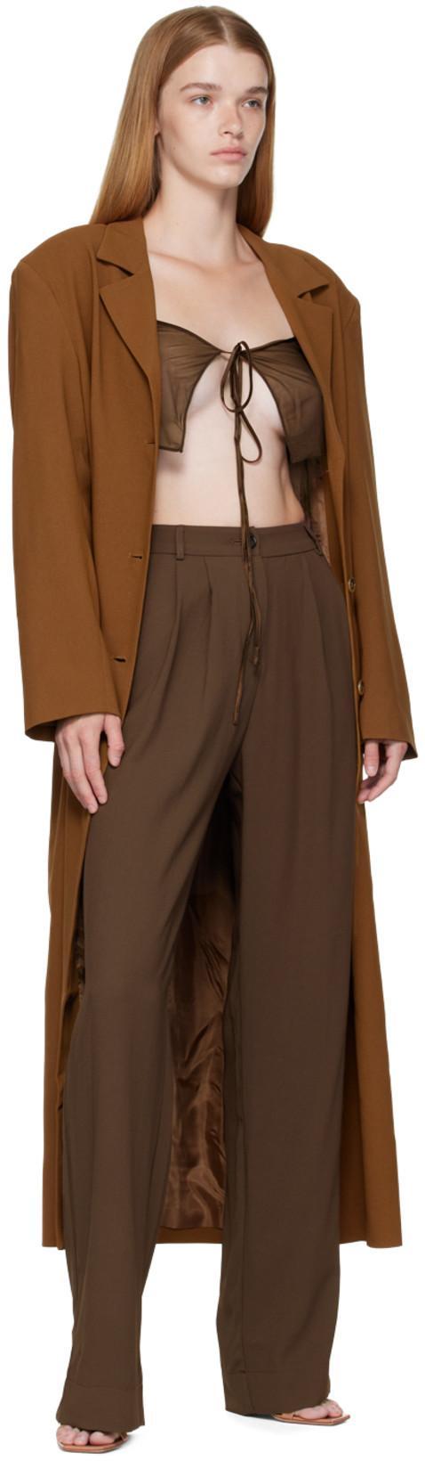 GIANVITO ROSSI Ribbon Buckle Stiletto Heels With Squared Toe Design In Brown