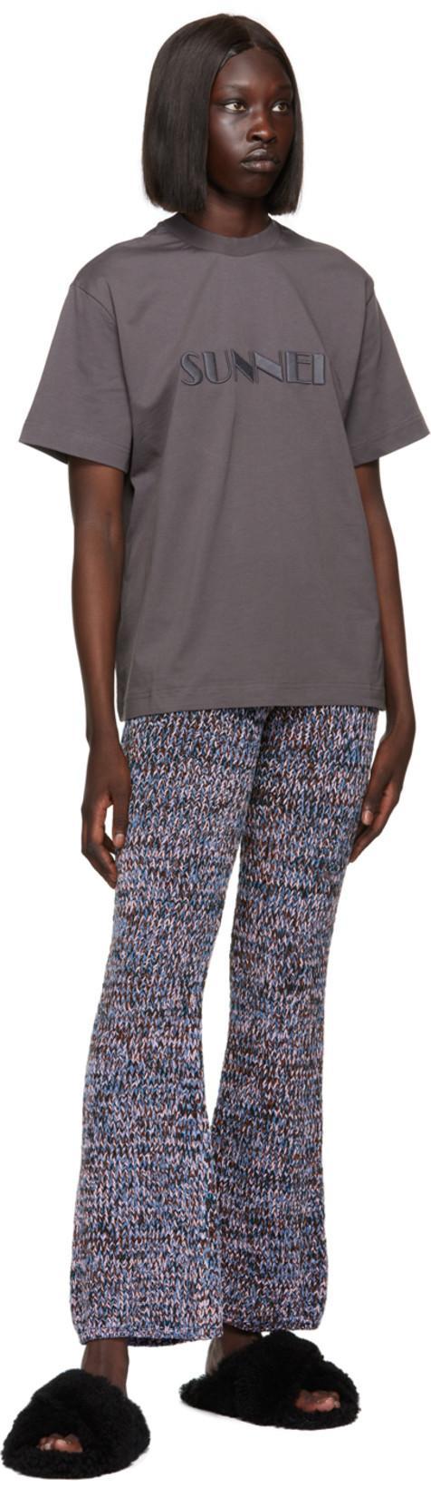 MARNI 10mm Fussbett Crisscross Shearling Slide In Black