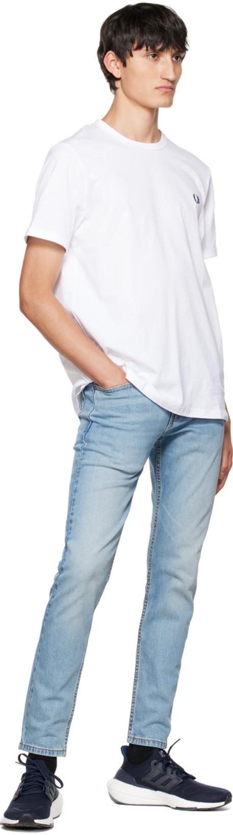 FRED PERRY Classic Crew Neck Tee In White