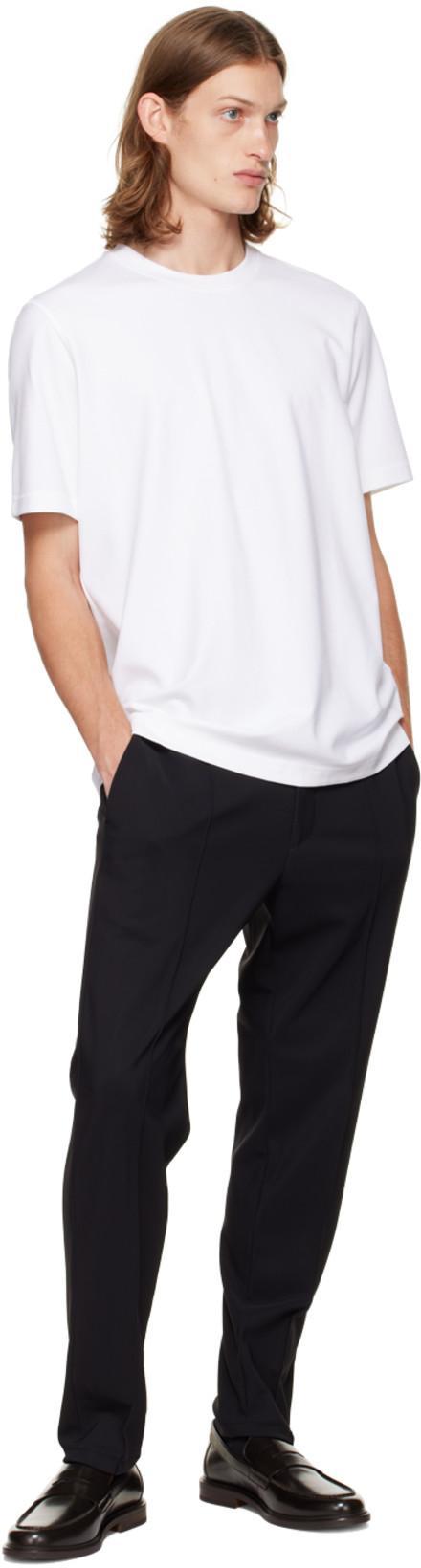 THEORY Curtis Drawstring Precision Ponte Pants Black In Baltic