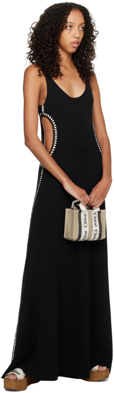 CHLOÉ Woody Canvas Platform Espadrille Sandals In White