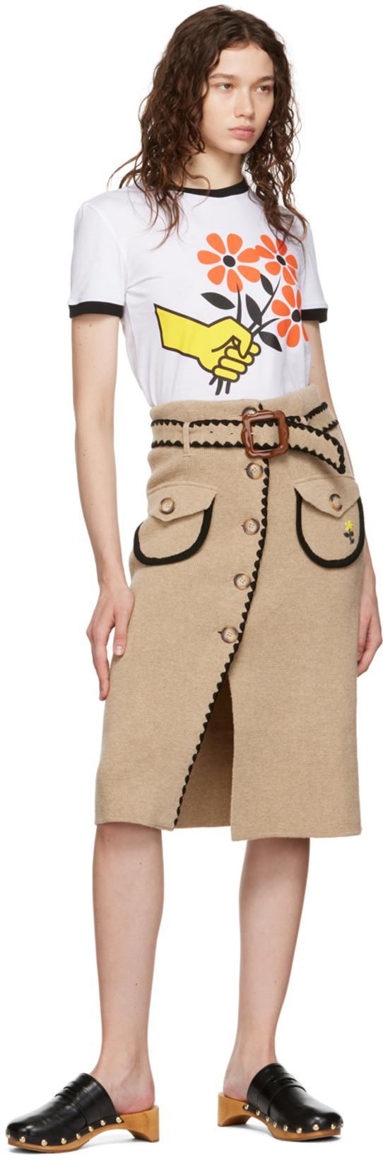 CORMIO Woman T-shirt White Size 14 Cotton