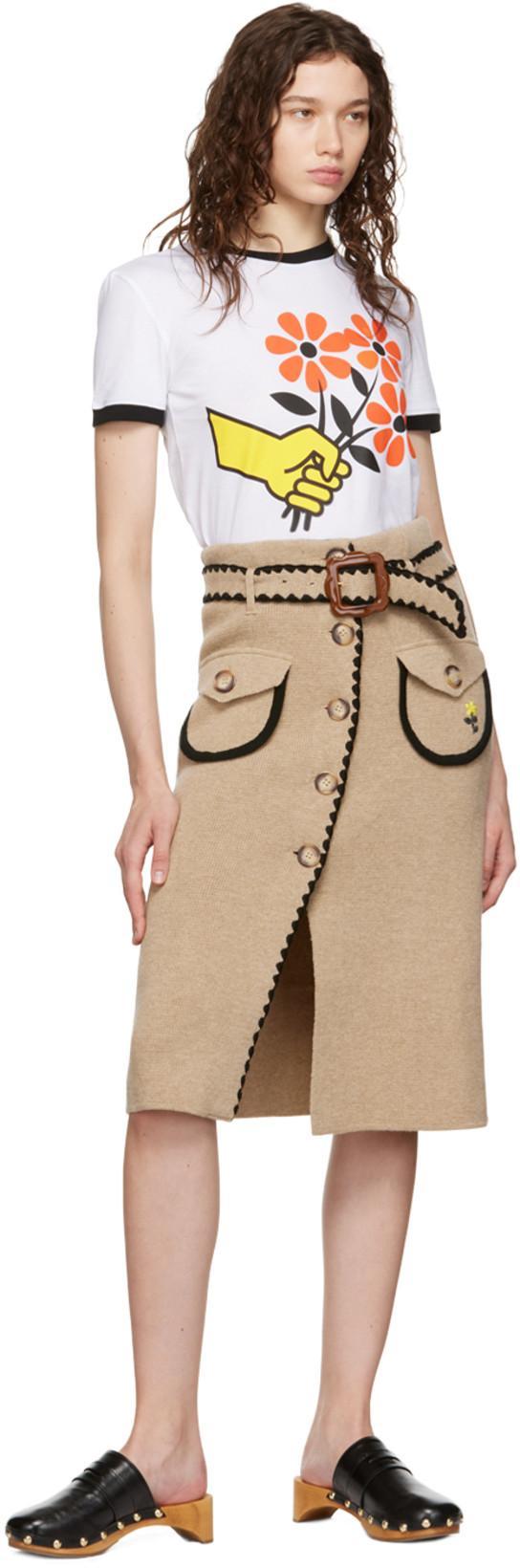 CORMIO Woman T-shirt White Size 14 Cotton