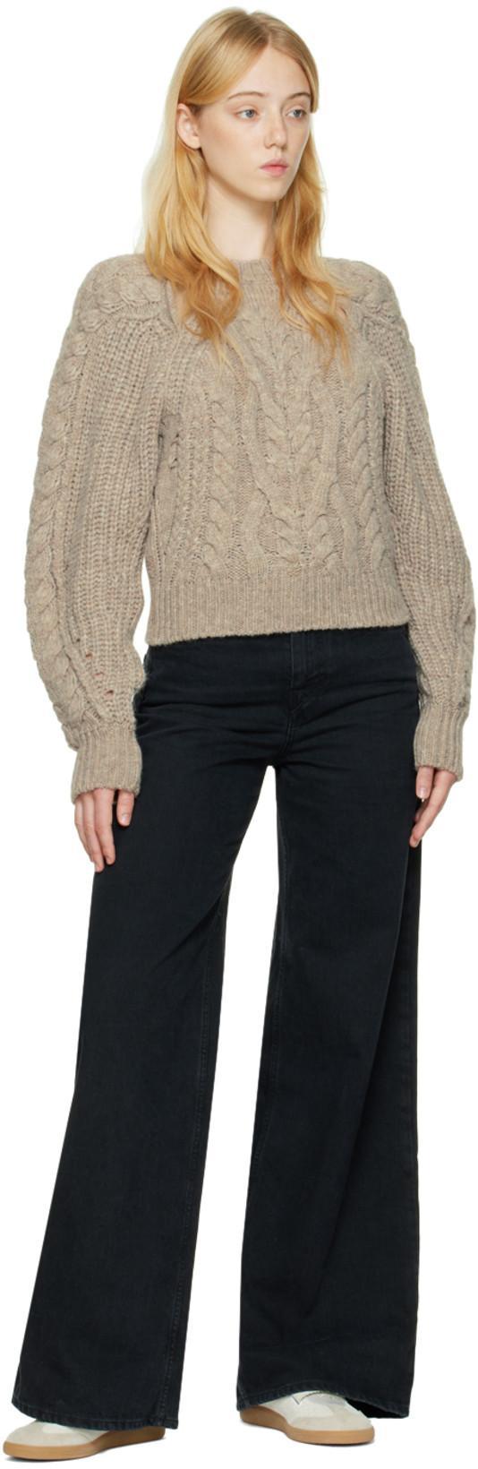 ISABEL MARANT Beth Velcro Strap Leather Sneakers In Beige