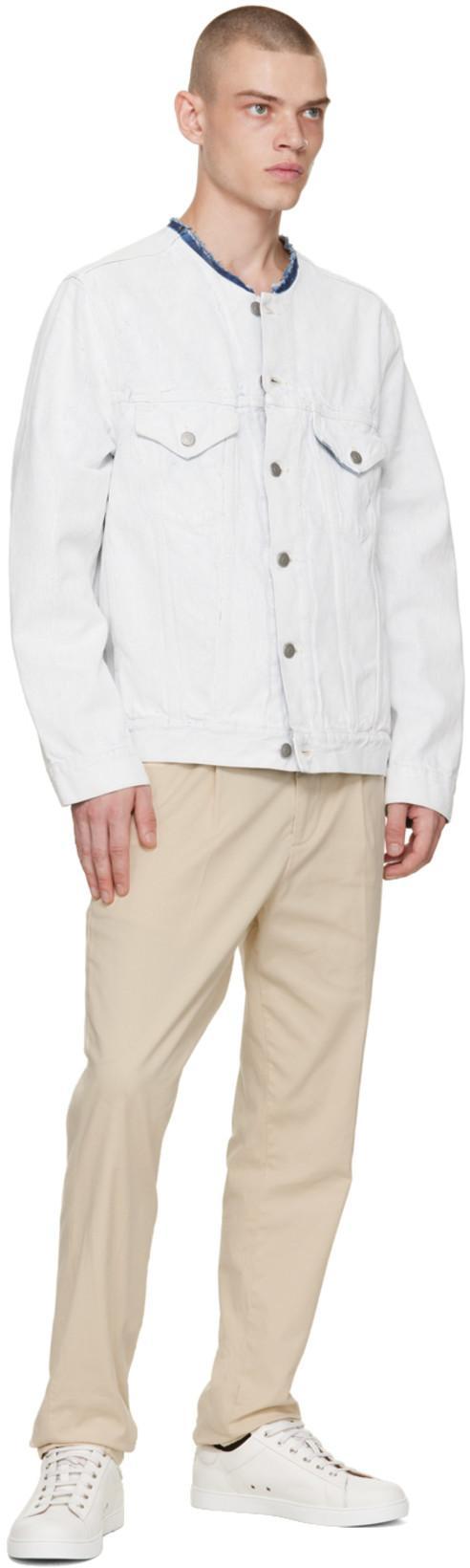 MAISON MARGIELA Jacket In White Crak