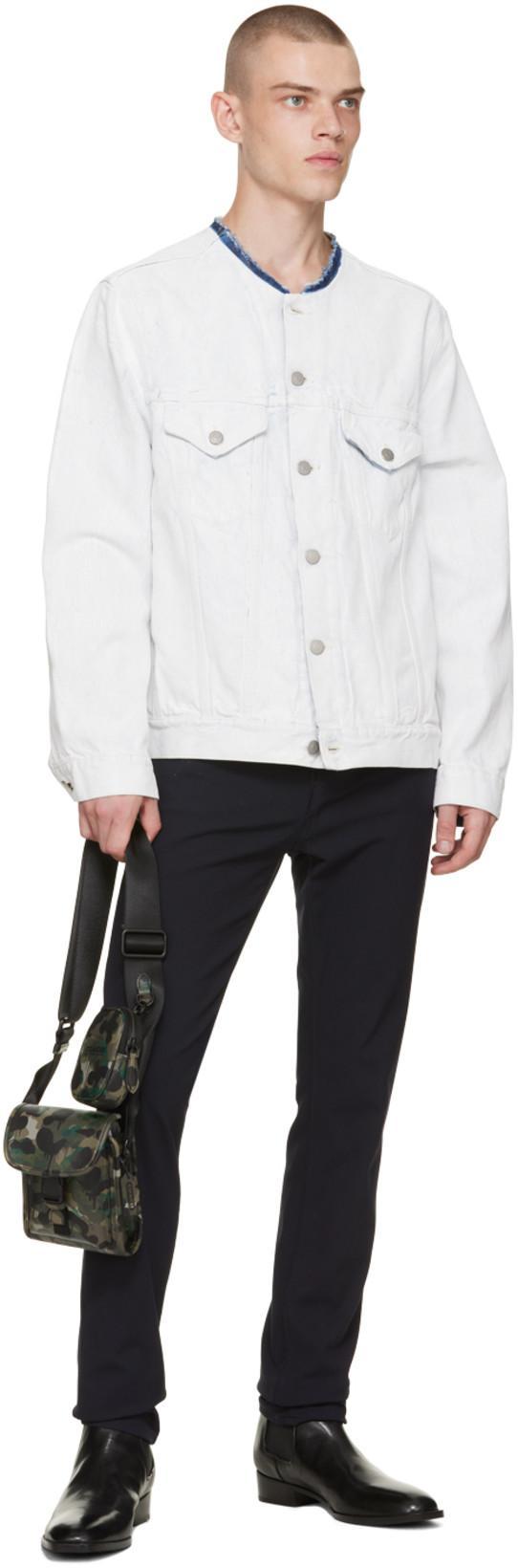MAISON MARGIELA Jacket In White Crak