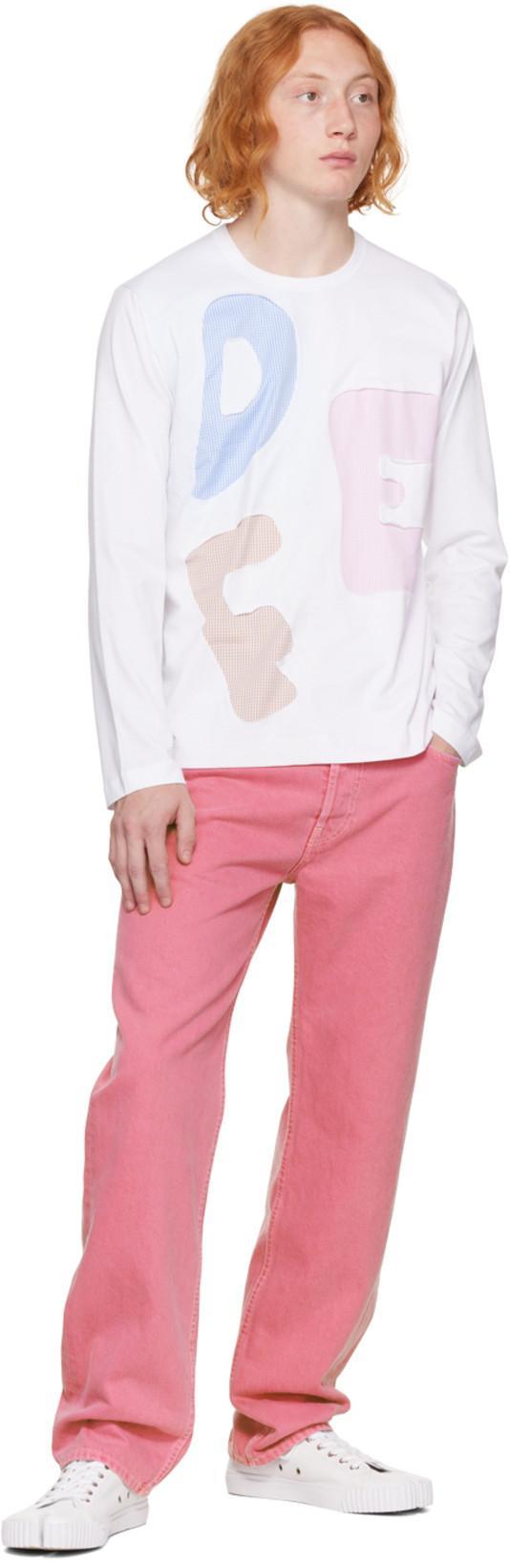 MAISON MARGIELA Minimalist White Low-top Sneakers With Split-toe Design In Animal Print