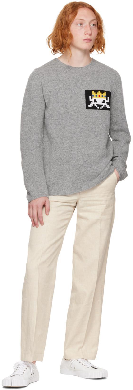 MAISON MARGIELA Minimalist White Low-top Sneakers With Split-toe Design In Animal Print