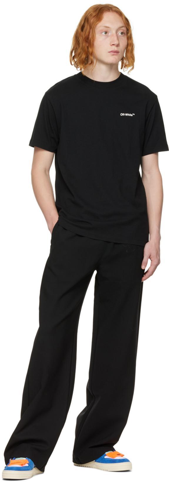 OFF-WHITE Black Cotton T-shirt