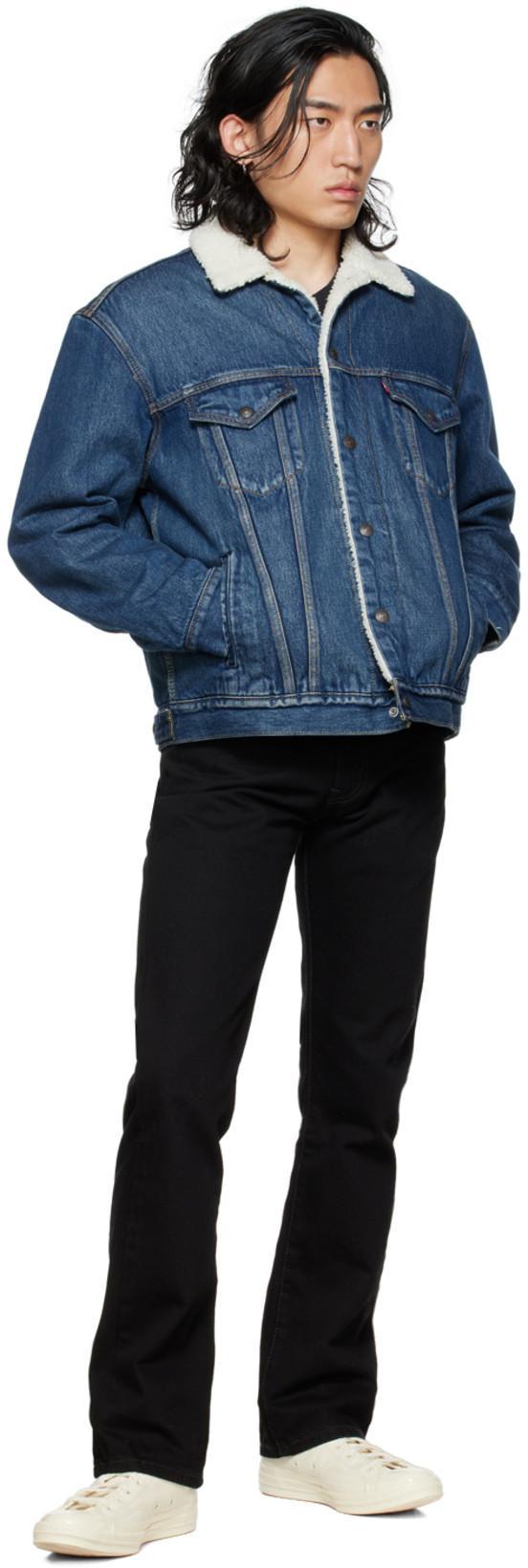 LEVI'S Sherpa Trucker Jacket Blue
