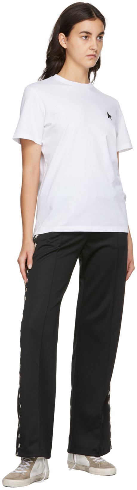 GOLDEN GOOSE Logo Print Cotton T Shirt In White