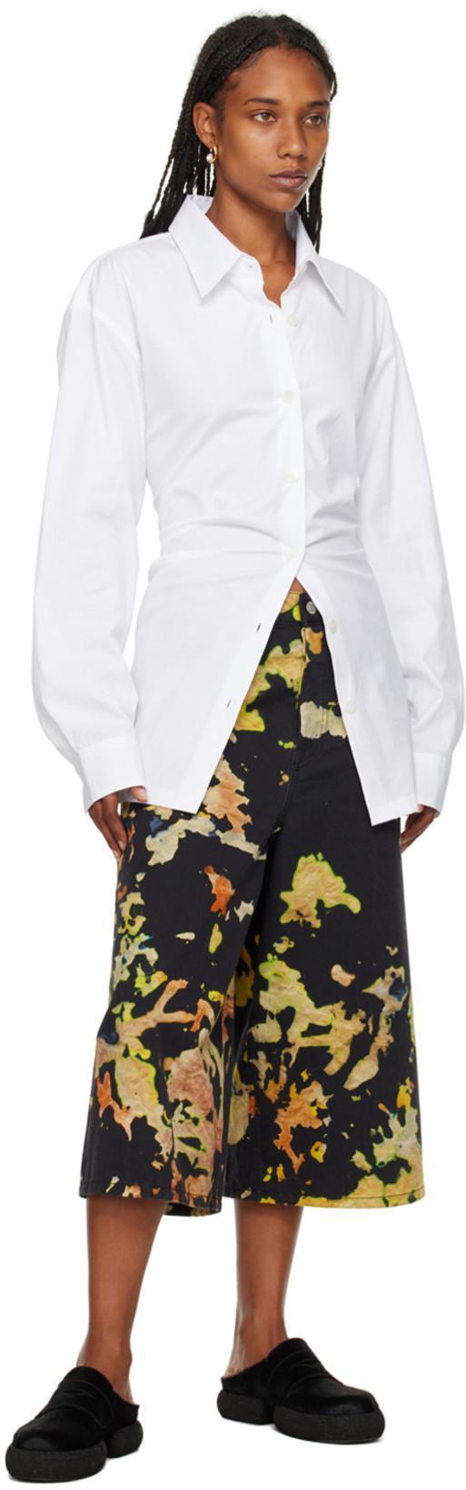 DRIES VAN NOTEN Gold Twist Ear Cuffs In 954 Gold