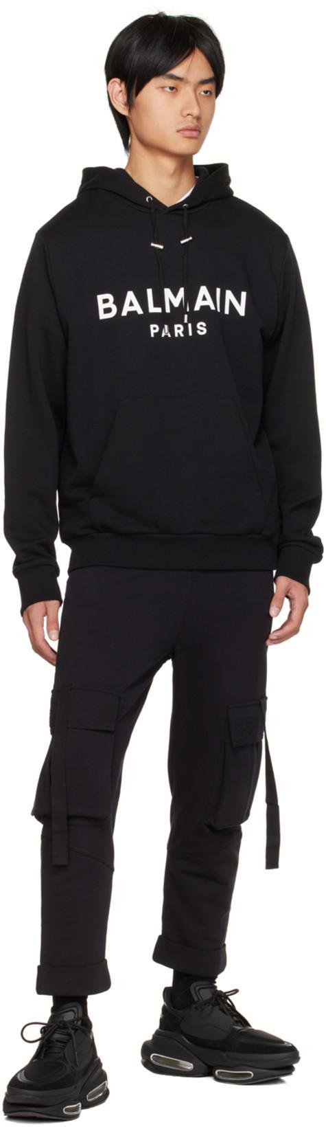 BALMAIN Round Neck Sweatshirt In Black