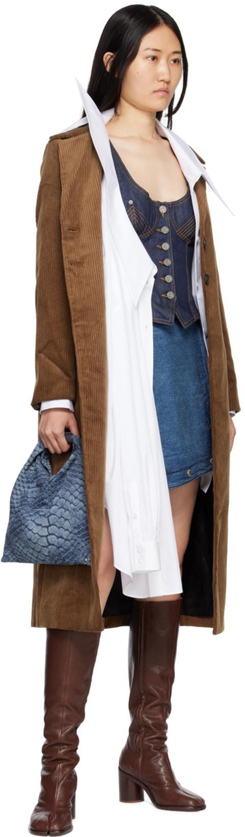 JEAN PAUL GAULTIER Blue The Jean Corset Denim Top