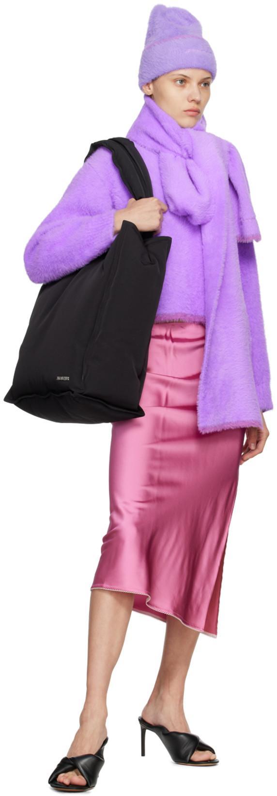 JACQUEMUS Le Cardigan Alzou Mohair Blend Cardigan In 米白色