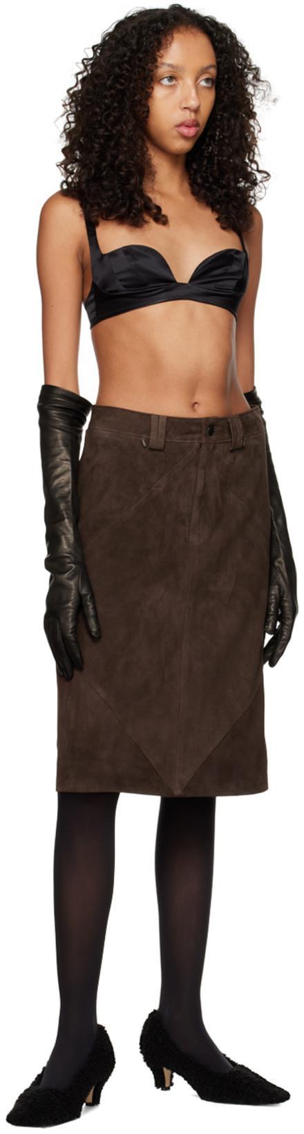 SUBSURFACE Ssense Exclusive Black Silk Bra