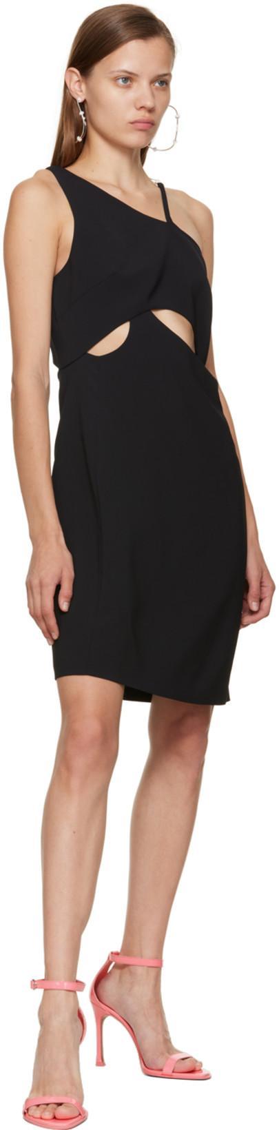 GIVENCHY Black Asymmetric Cocktail Dress