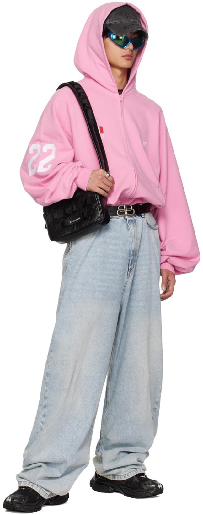 BALENCIAGA Men Runner Mesh And Leather Sneakers In Black