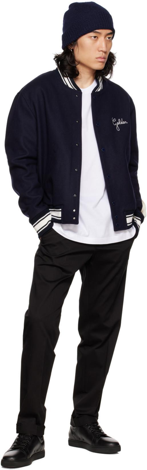 GOLDEN GOOSE White T-shirt With Round Neck And One Star Logo Print On The Front In Cotton Man