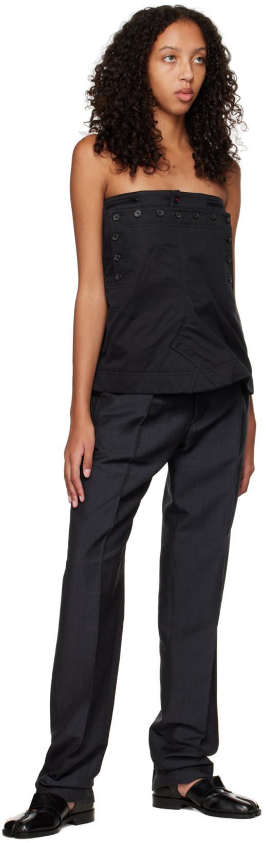 MAISON MARGIELA Tabi Leather Sandals Woman Black In T8013 Black