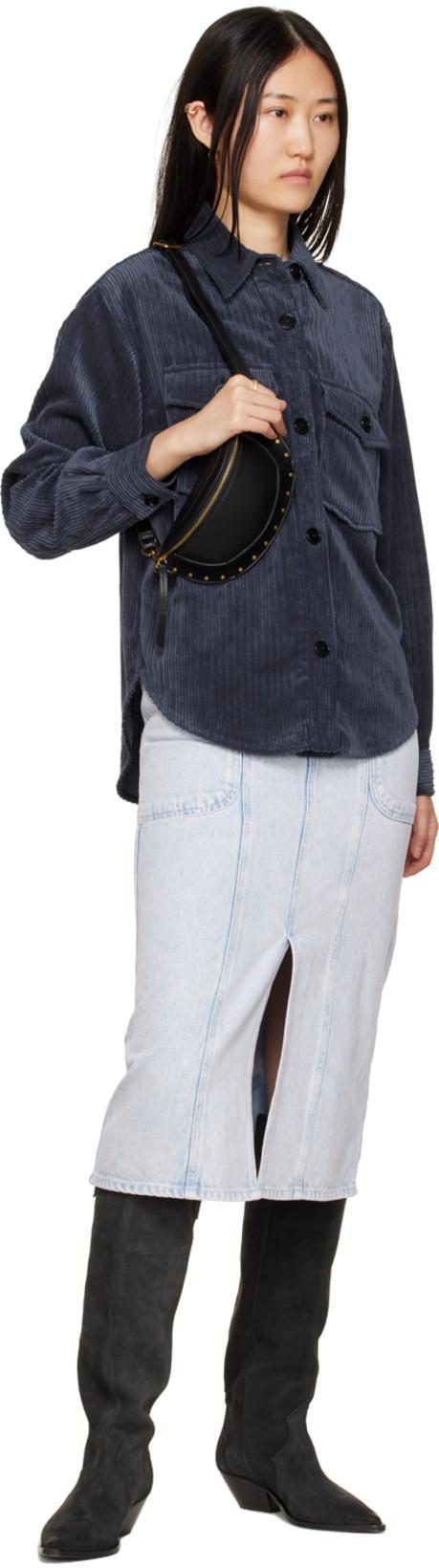 ISABEL MARANT Duerto Gz Pointed Toe Mid-calf Leather Boots In Black