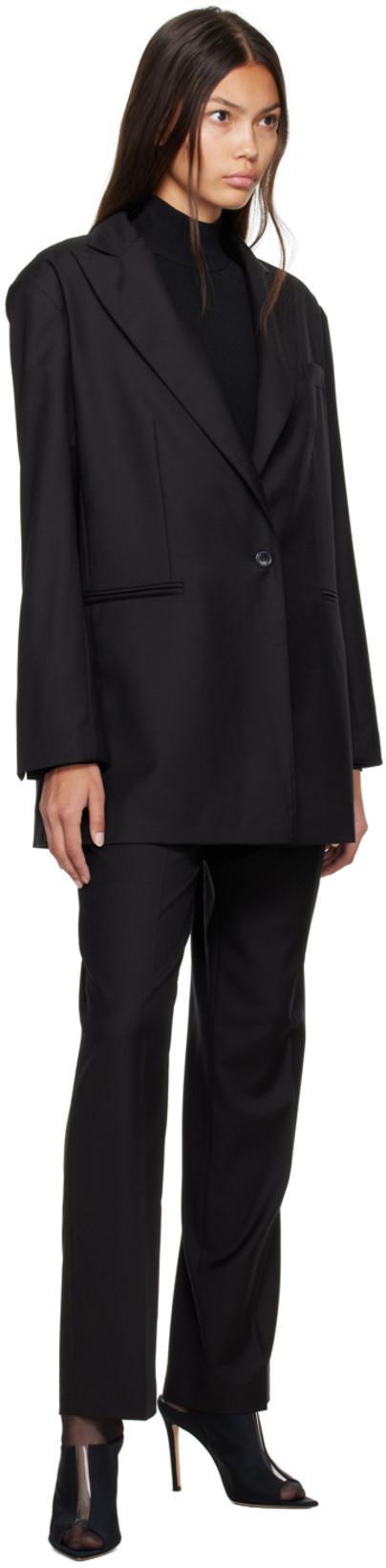 GIANVITO ROSSI Clear Stripe Stiletto Mule Sandals In Black Trasp