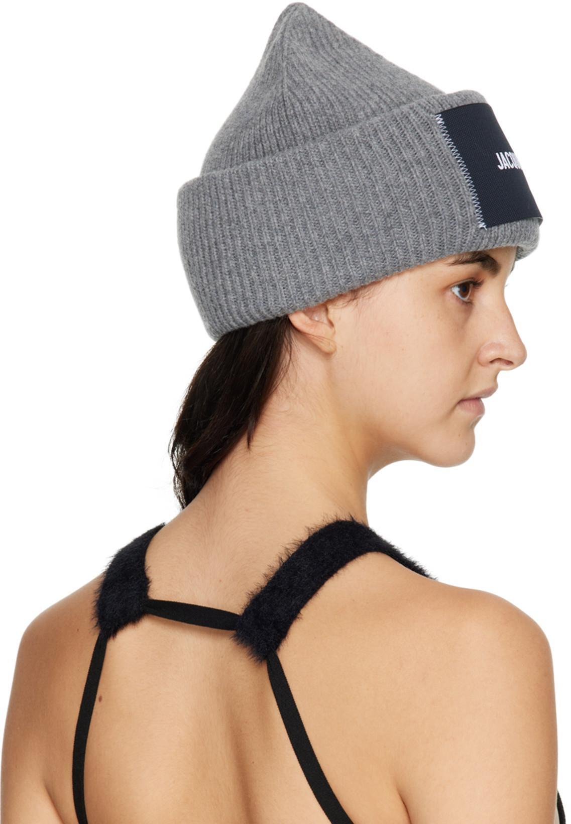 JACQUEMUS Le Haut Neve Wool Blend Crop Top In Black