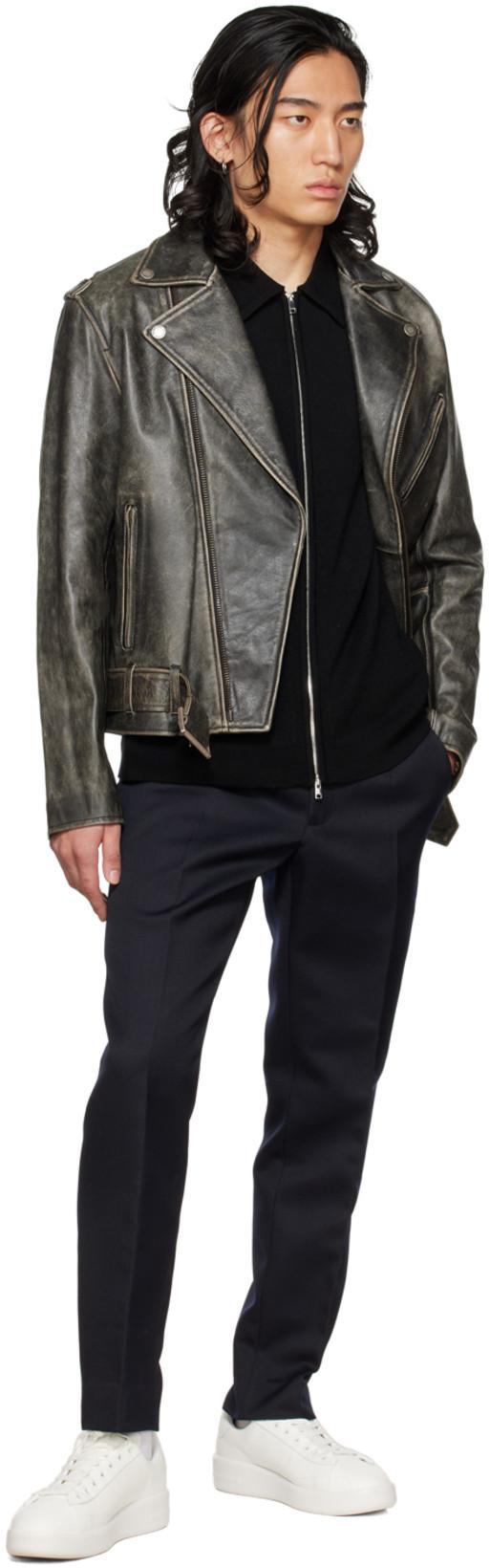 GOLDEN GOOSE Biker Jacket In Black