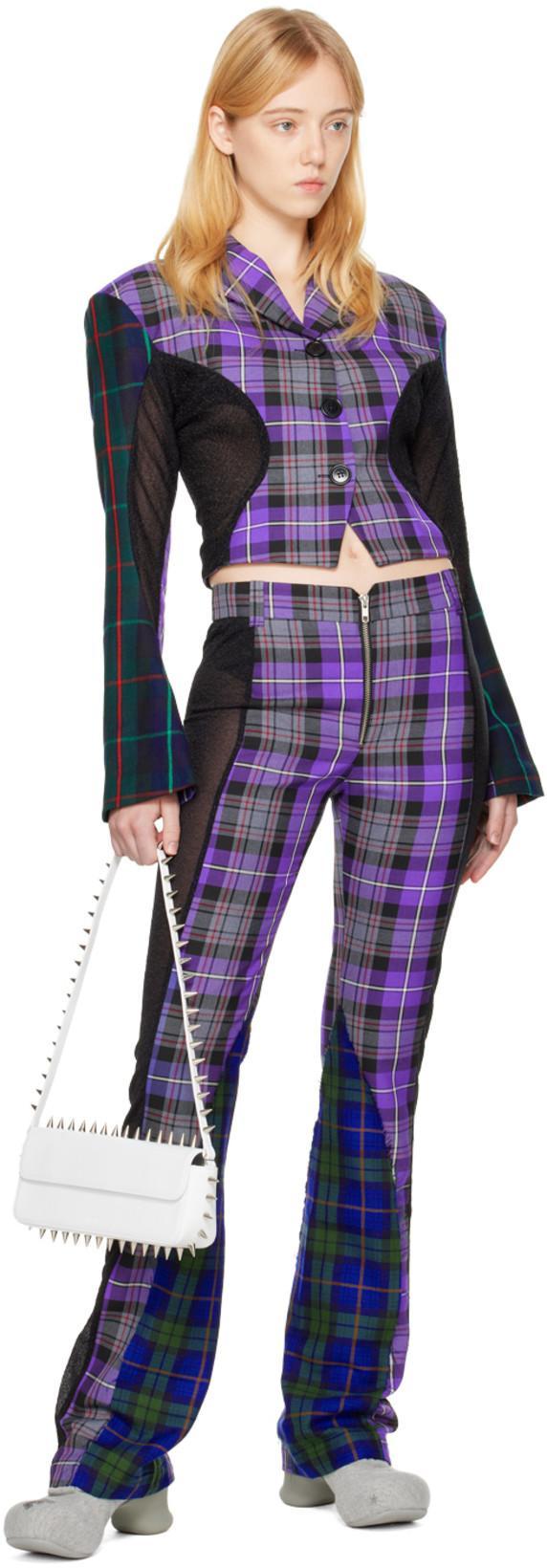 RAVE REVIEW Purple Lush Trousers In Purple, Grey, Red &