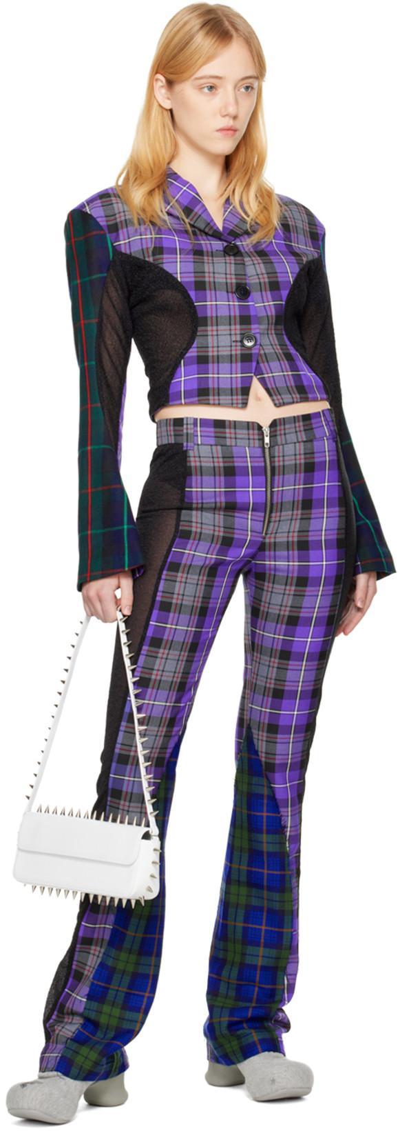 RAVE REVIEW Purple Lush Trousers In Purple, Grey, Red &