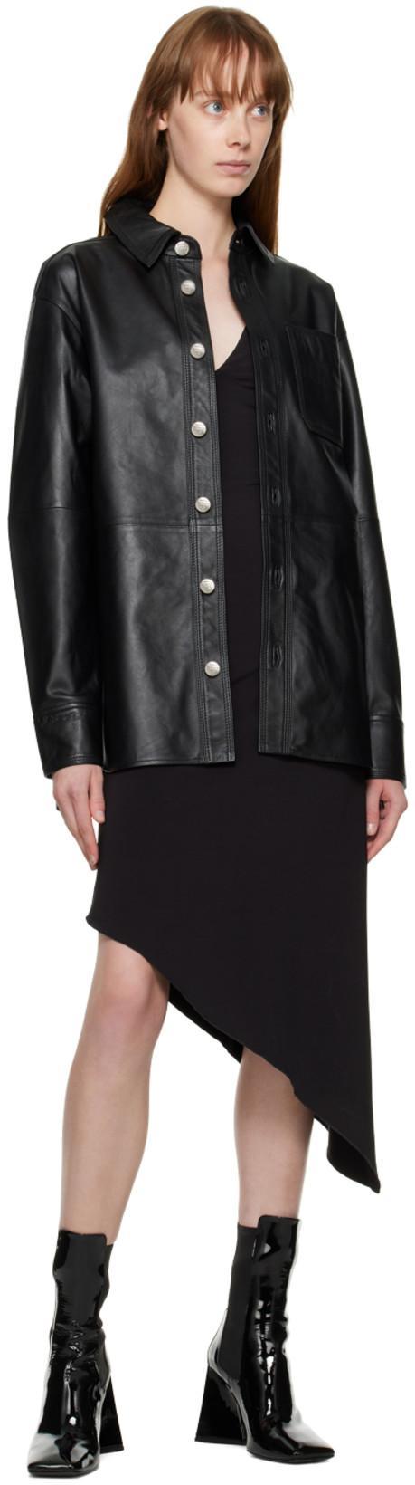 ATTICO Devon Patent Leather Chelsea Boots In Black