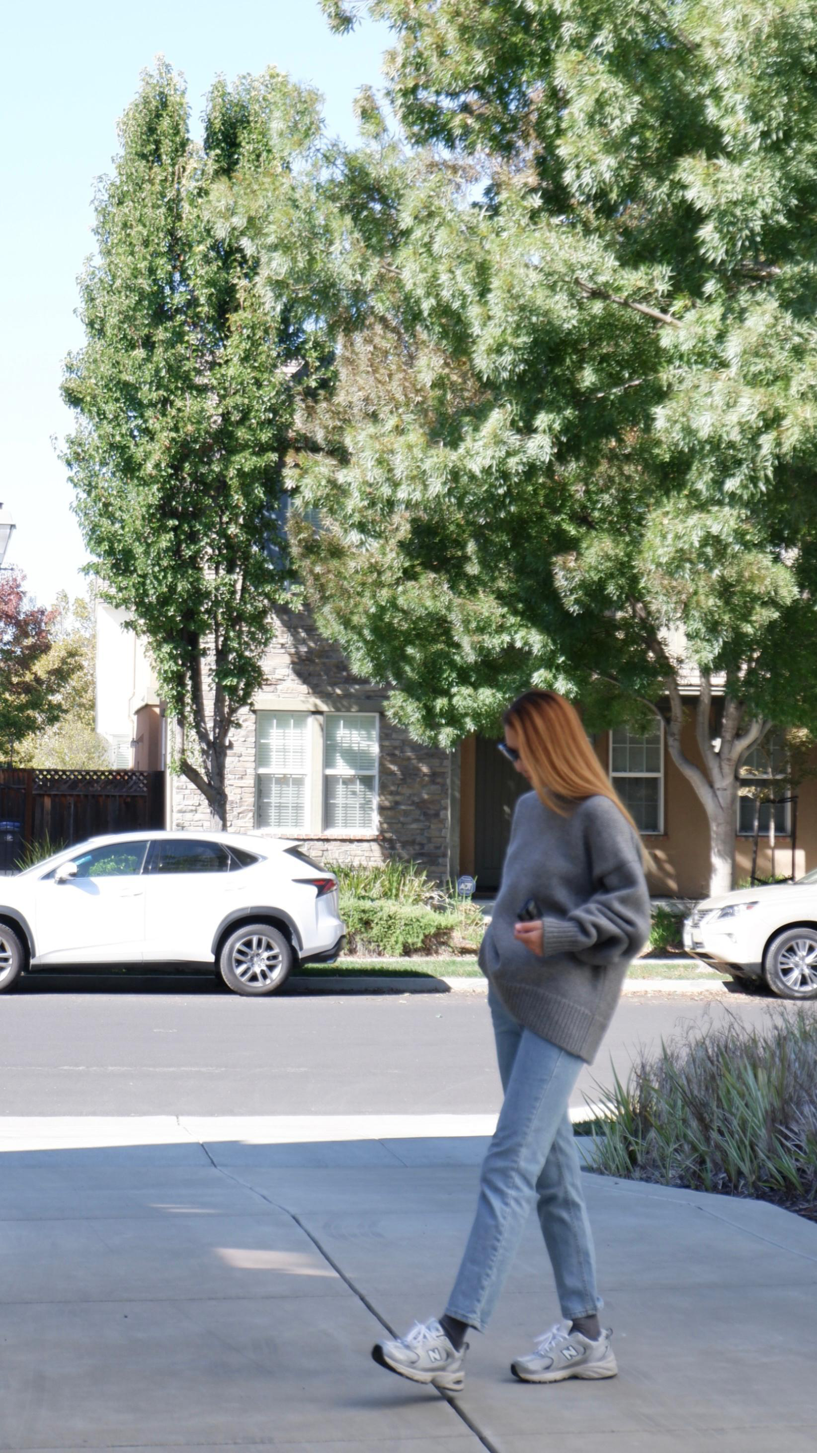 THE ROW Ophelia Wool & Cashmere Knit Sweater In Grey