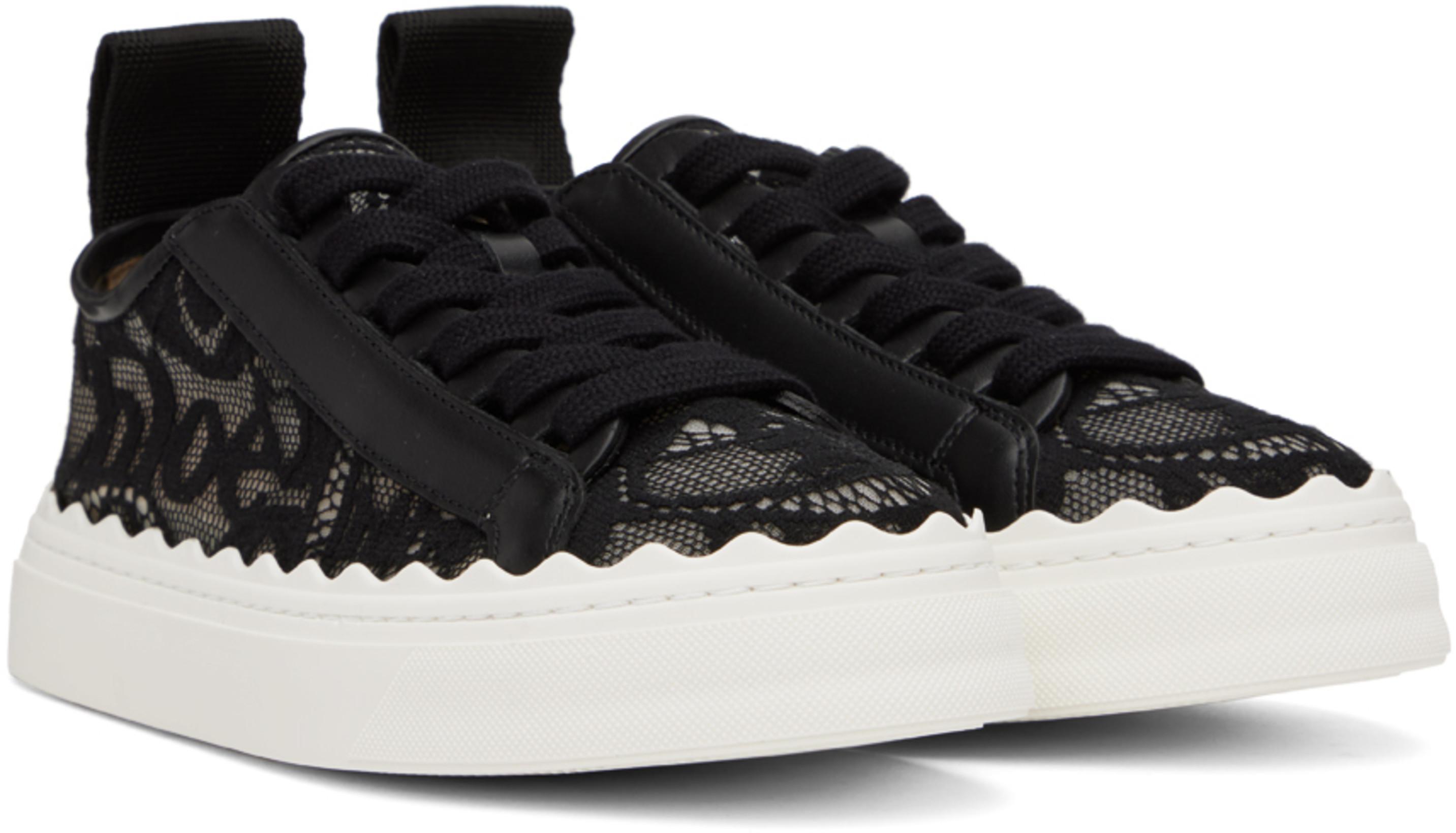 CHLOÉ Tie Casual Sports Shoes In Black