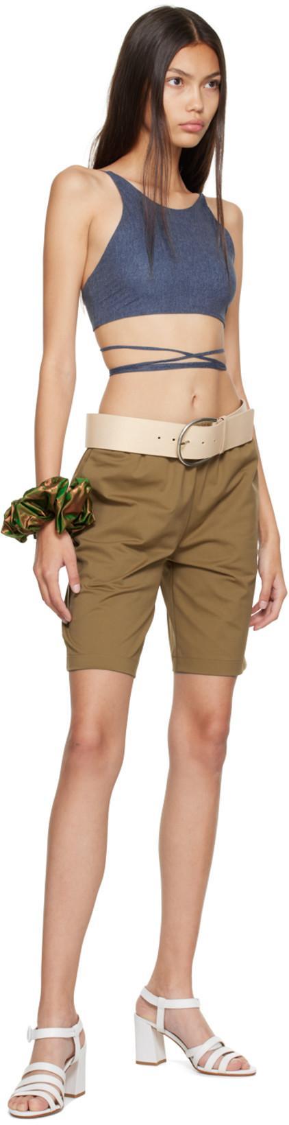 MARYAM NASSIR ZADEH Ssense Exclusive Blue Camisole In 793 Indigo