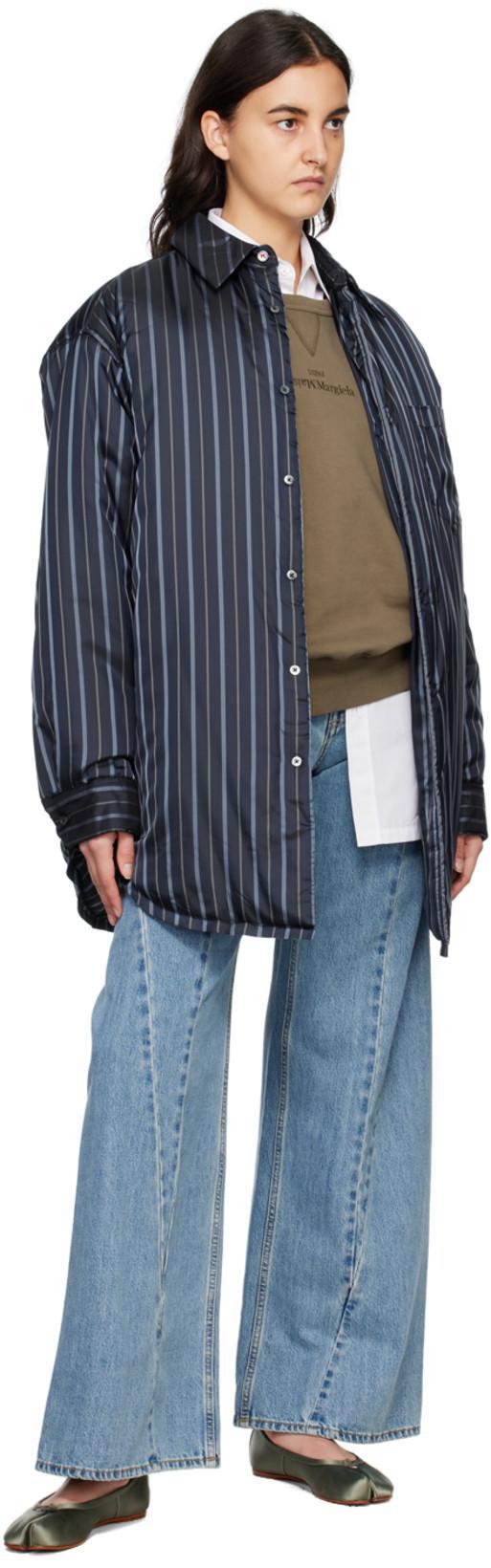 MAISON MARGIELA Long-sleeve Plain Organic Cotton Shirt In White