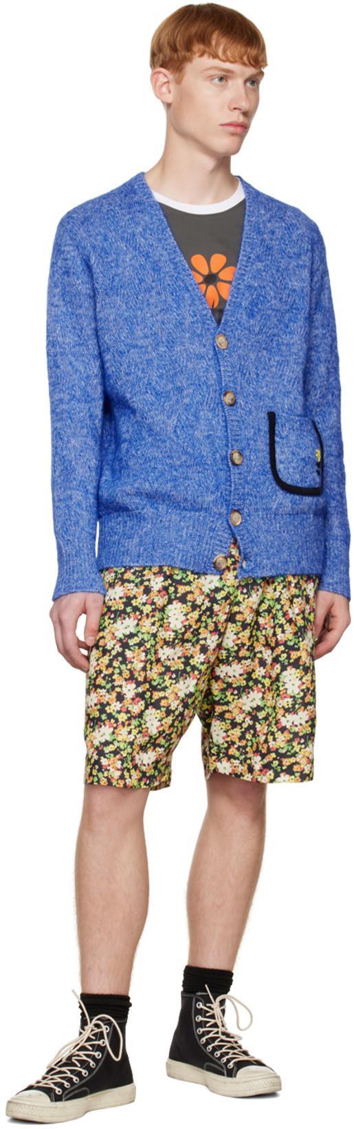 MARNI Floral-print Bermuda Shorts In Black