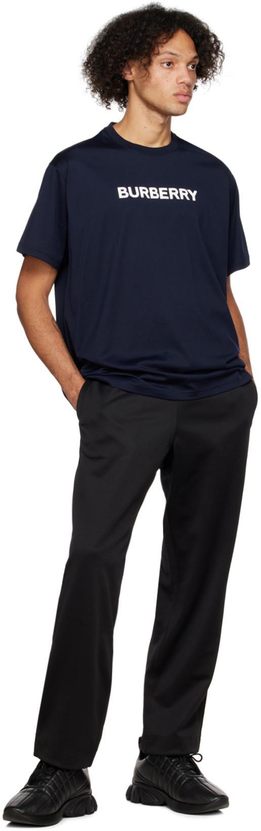 BURBERRY Cotton T-shirt In Black