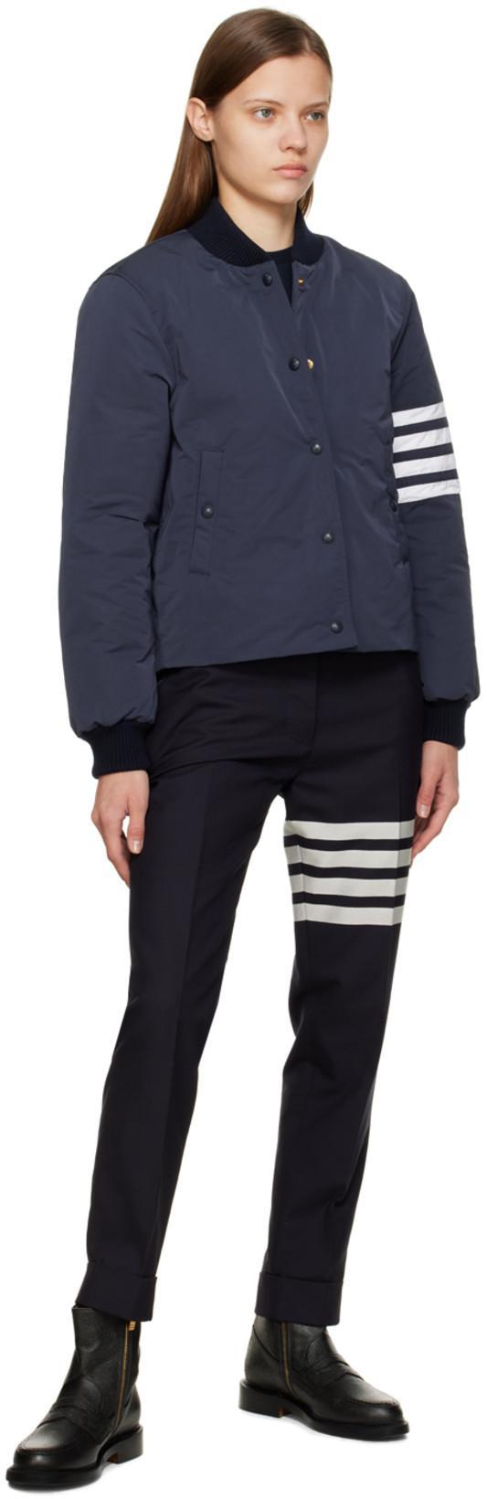 THOM BROWNE Cotton T-shirt In Blue